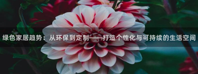 杏宇平台黑款：绿色家居趋势：从环保到定制——打造个性化与可持