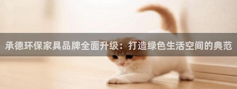 杏宇管网登录：承德环保家具品牌全面升级：打造绿色生活空间的典